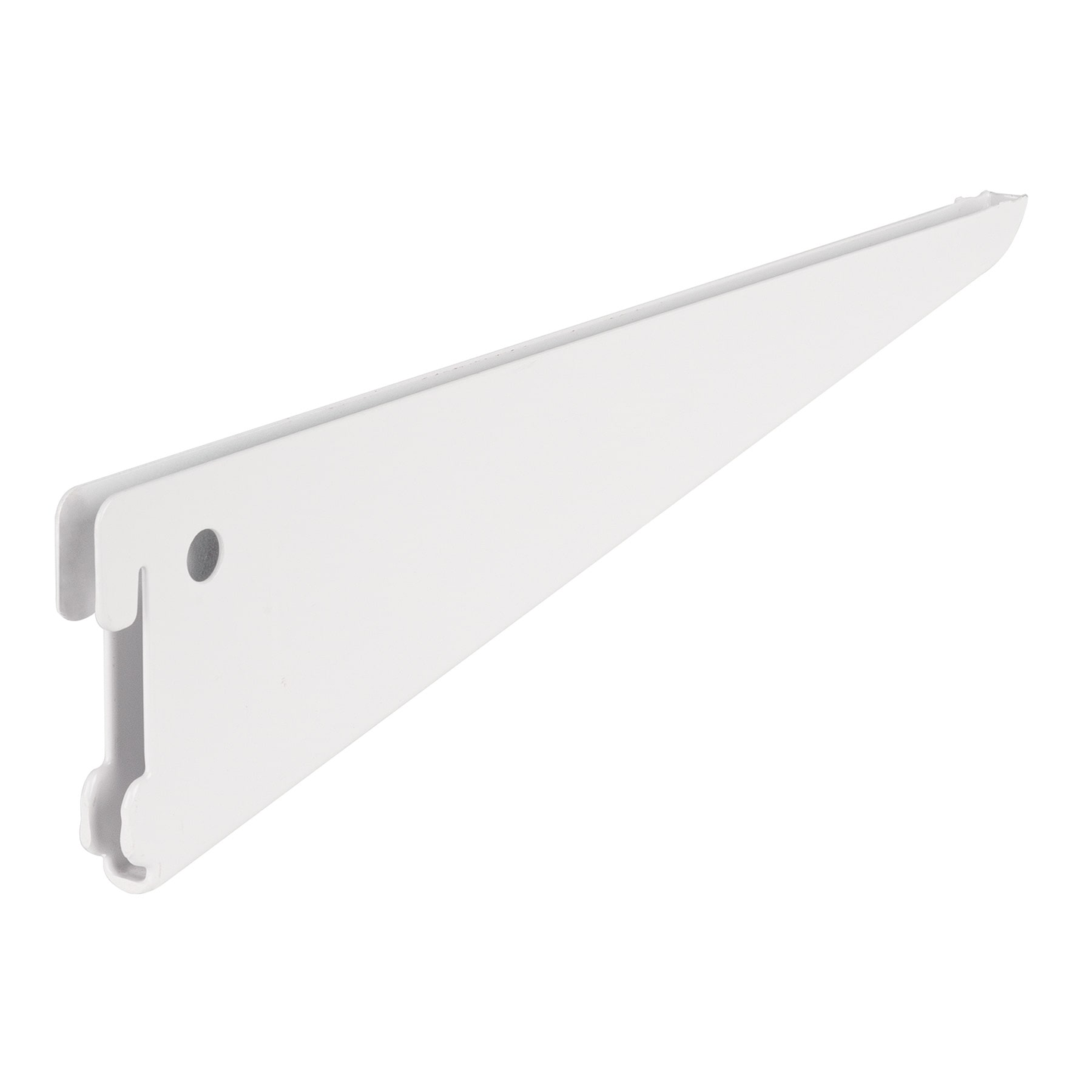 Ménsula plana blanca para cremallera doble, 27cm