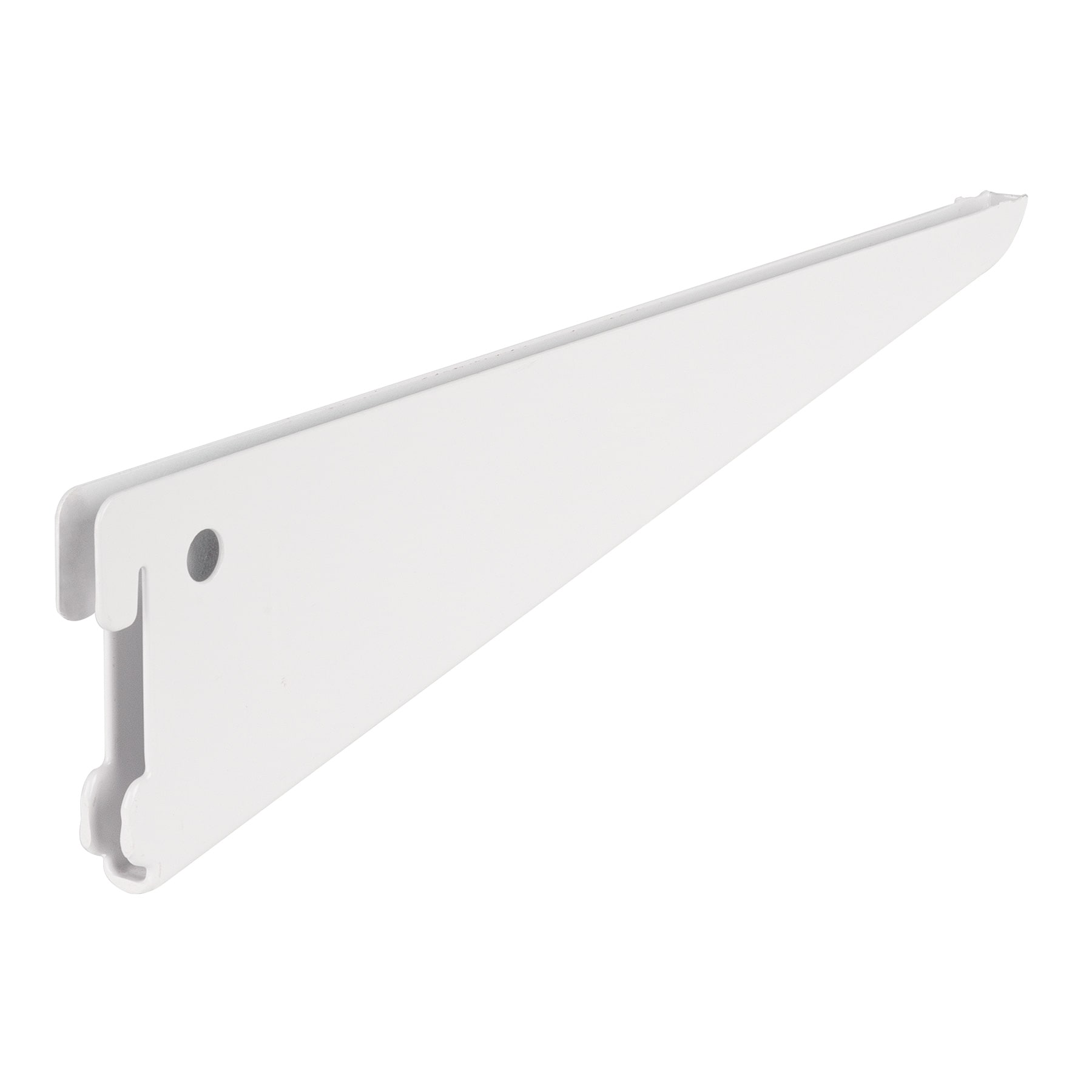 Ménsula plana blanca para cremallera doble, 27cm