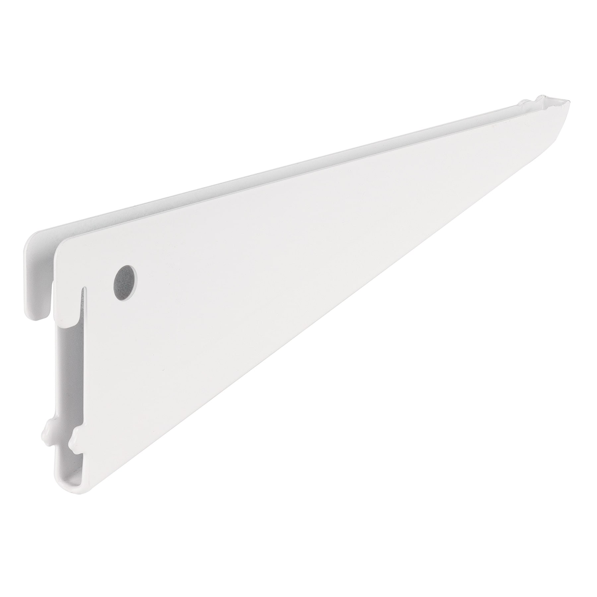 Ménsula plana blanca para cremallera doble, 22cm