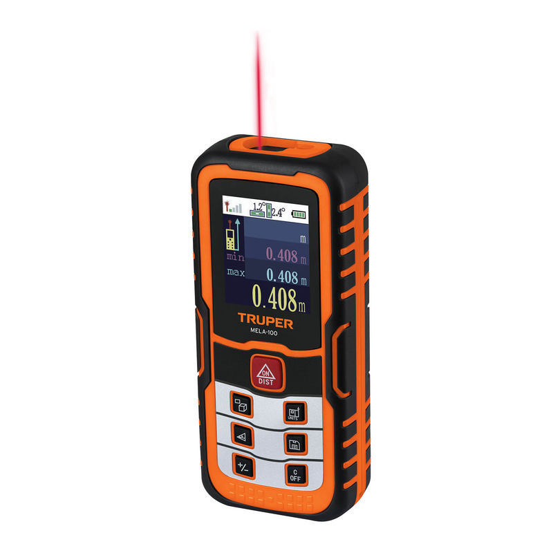 Medidor láser de distancia de 0.05 m a 100 m, TRUPER