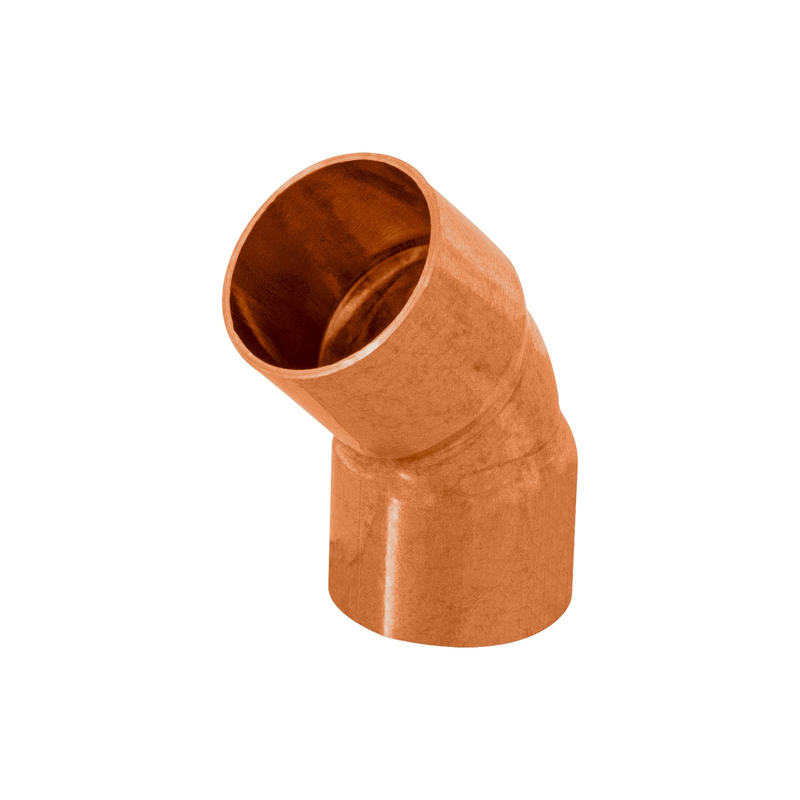 Codo de cobre 45°, 1/2', Basic