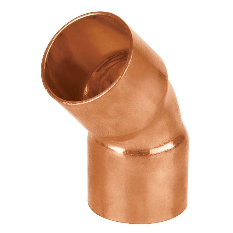 Codo de cobre 45°, 3/4', Basic