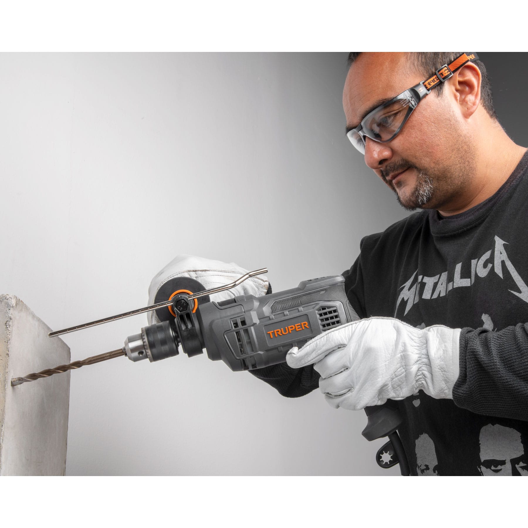 Combo Rotomartillo 650W con brocas y lentes de seguridad