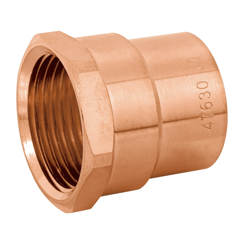 Conector de cobre, rosca interior, 1', Basic