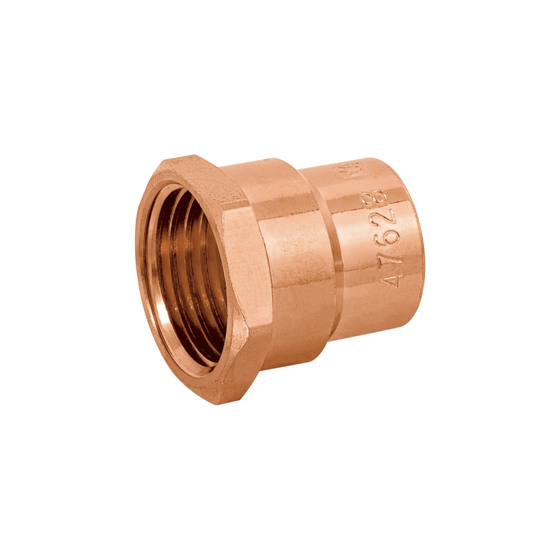 Conector de cobre, rosca interior, 1/2', Basic