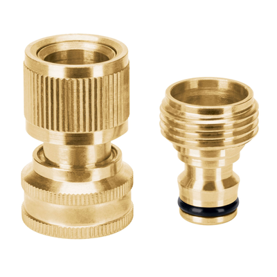 Conector de latón para accesorio de riego de cambio rápido