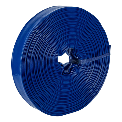 Manguera plana p/descarga de agua, PVC flexible, 2' x 50 m