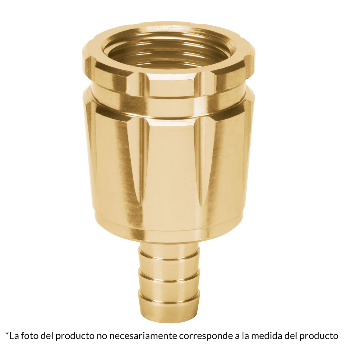 Conector robusto de aluminio 5/8', hembra