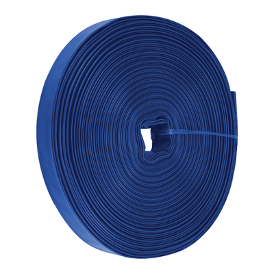 Manguera plana p/descarga de agua, PVC flexible, 2' x 100 m