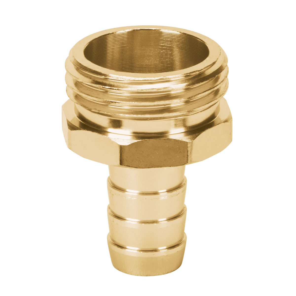 Conector sencillo de aluminio 1/2', macho
