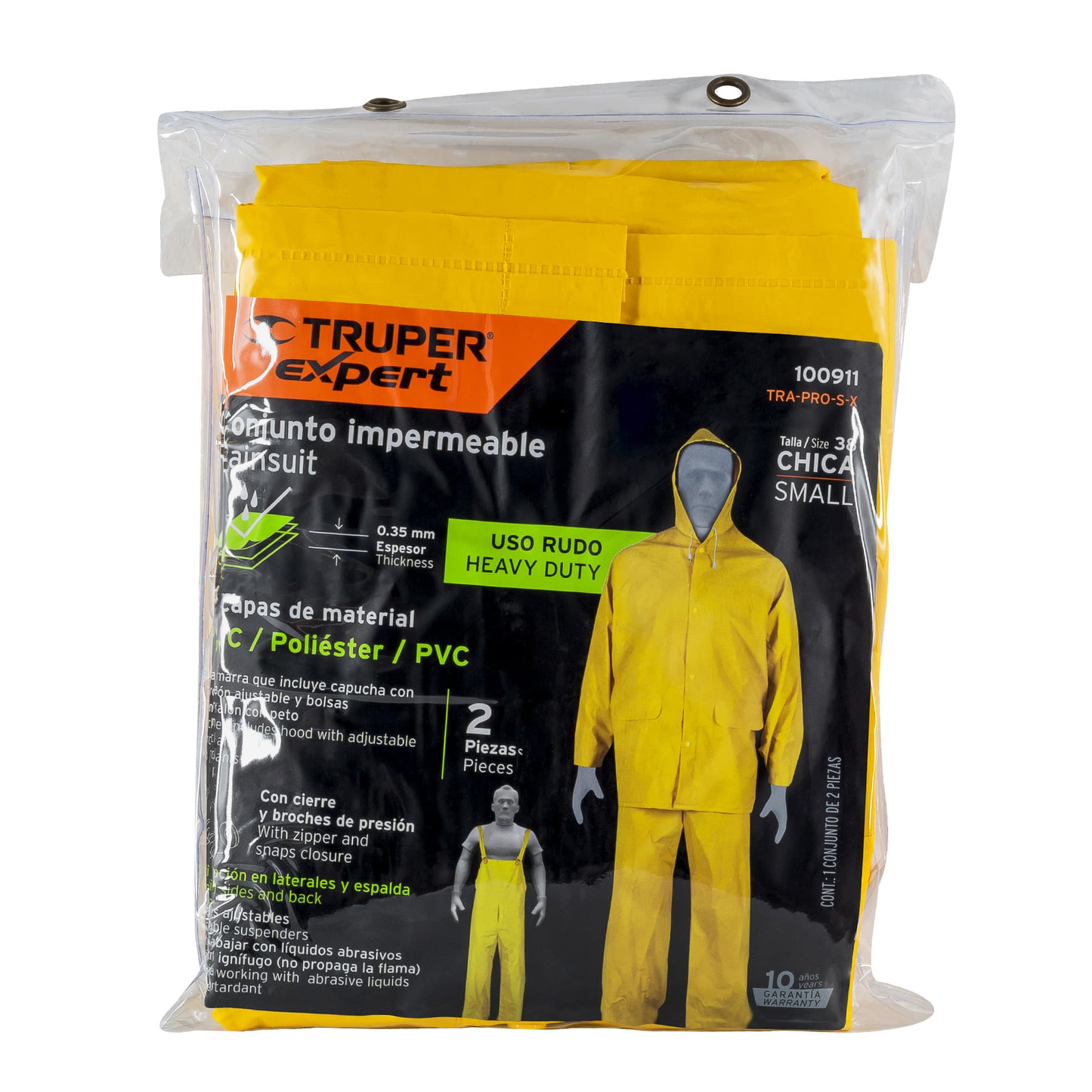 CONJUNTO IMPERMEABLES PVC/poliéster/PVC,espesor 0.35mm, CH, Expert