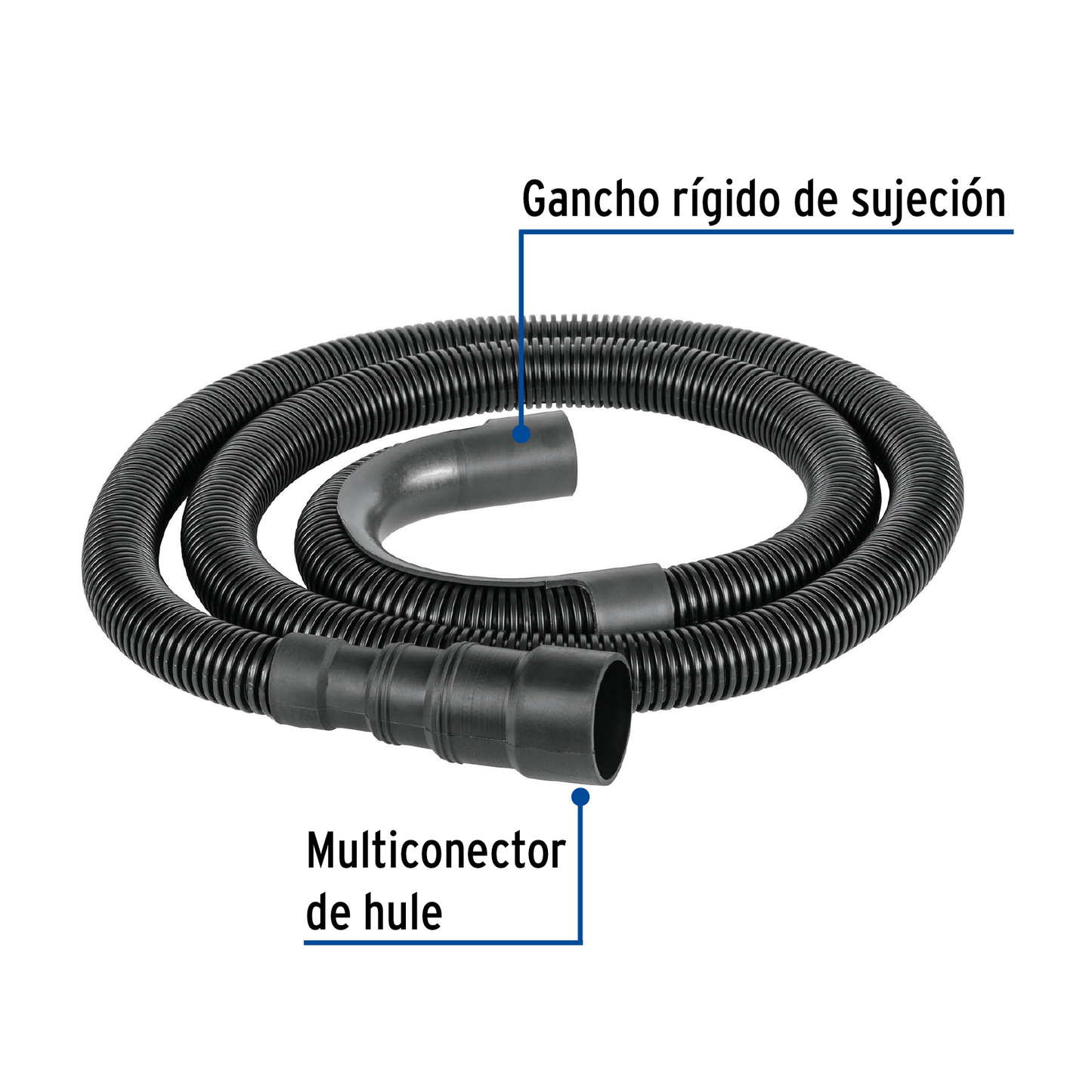 Manguera de desagüe para lavadora, 150cm