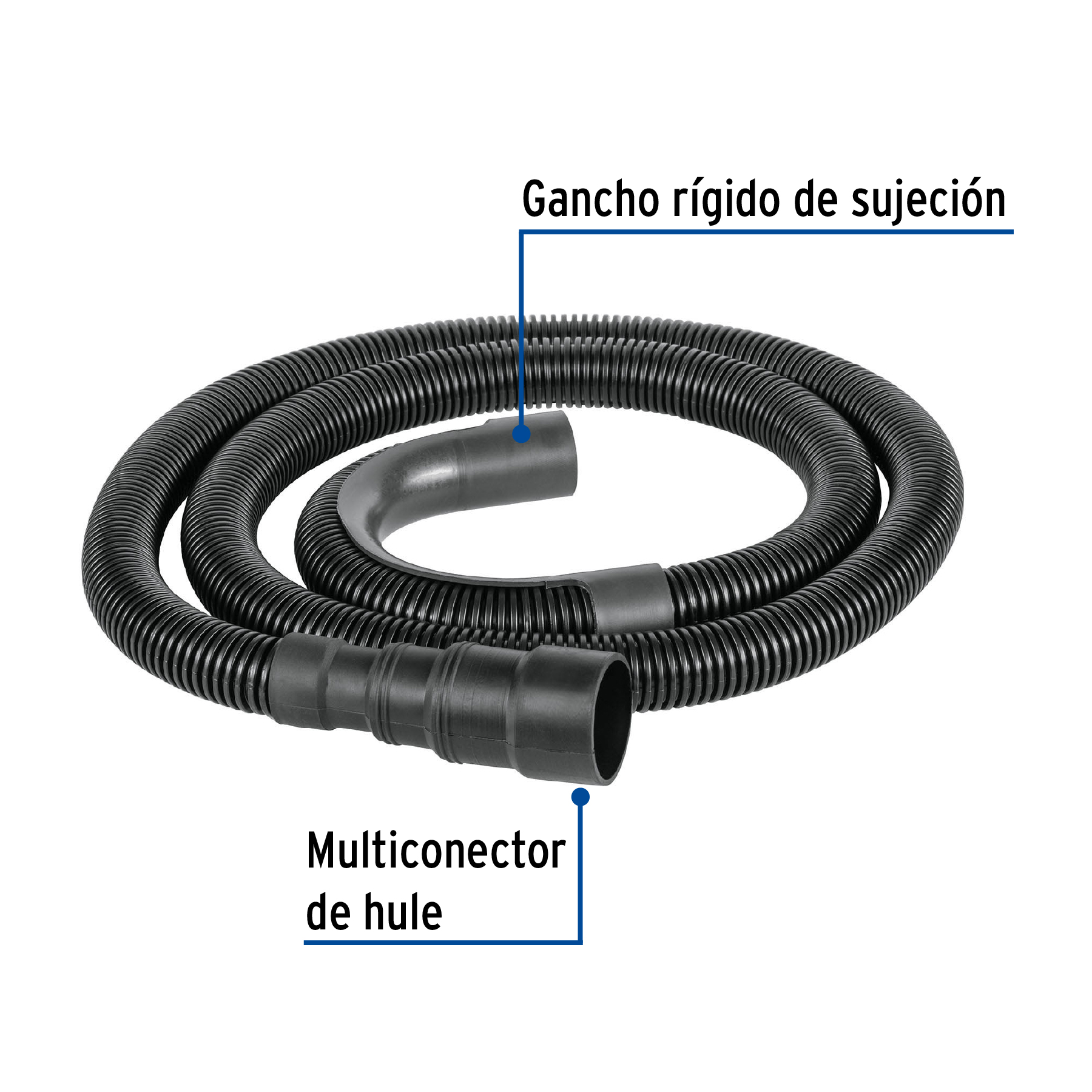 Manguera de desagüe para lavadora, 150cm