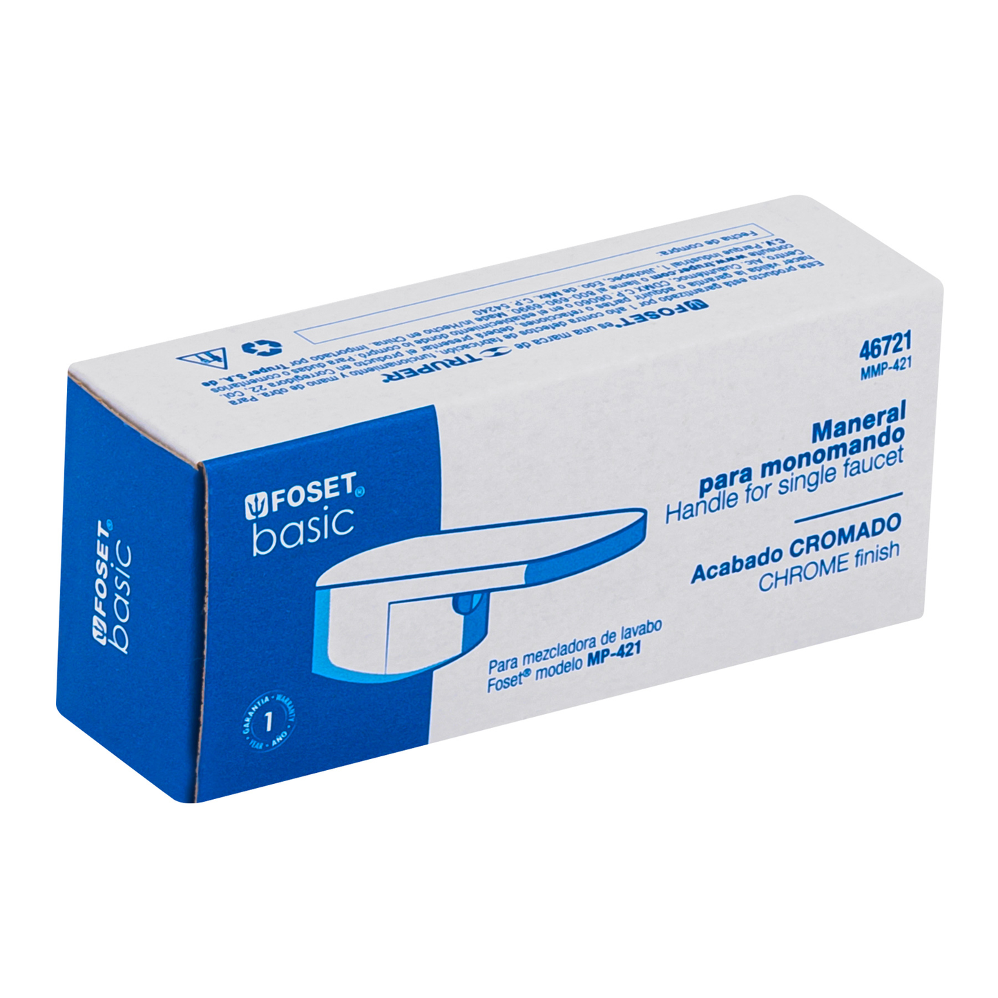 Maneral plástico de repuesto para monomando MP-421, Basic