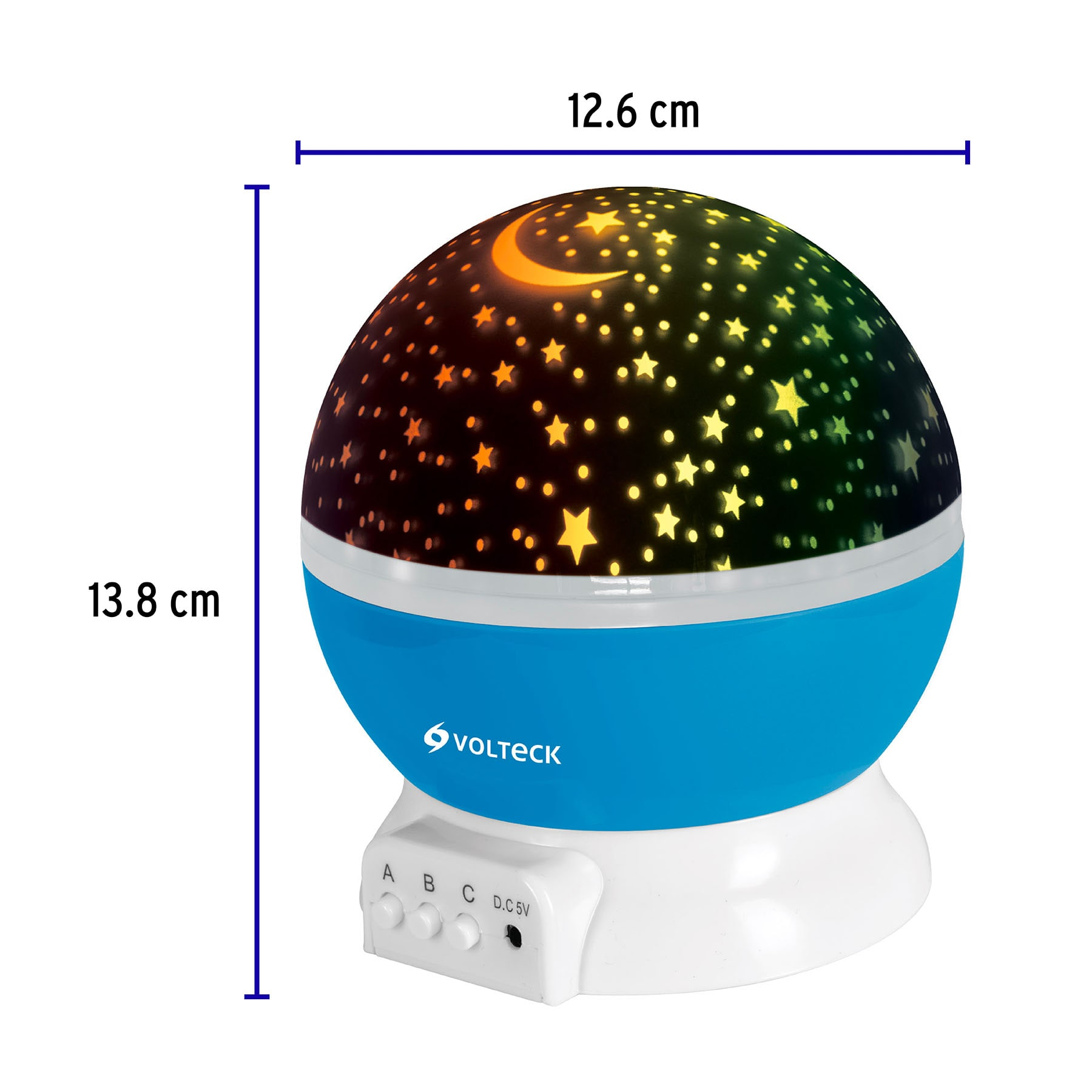 Luz de noche proyector de estrellas, Volteck