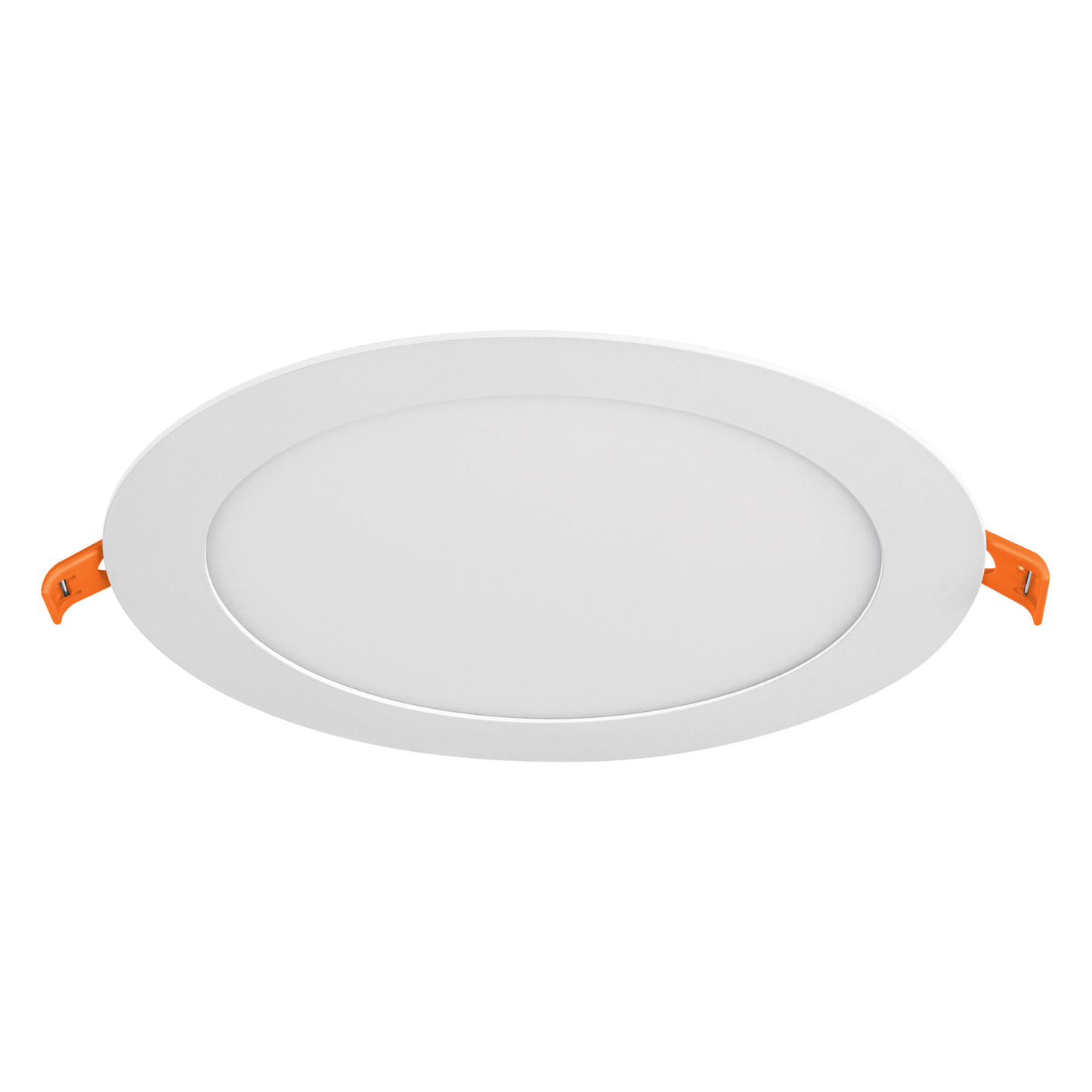 Luminario ultradelgado redondo p/empotrar 12W, luz cálida