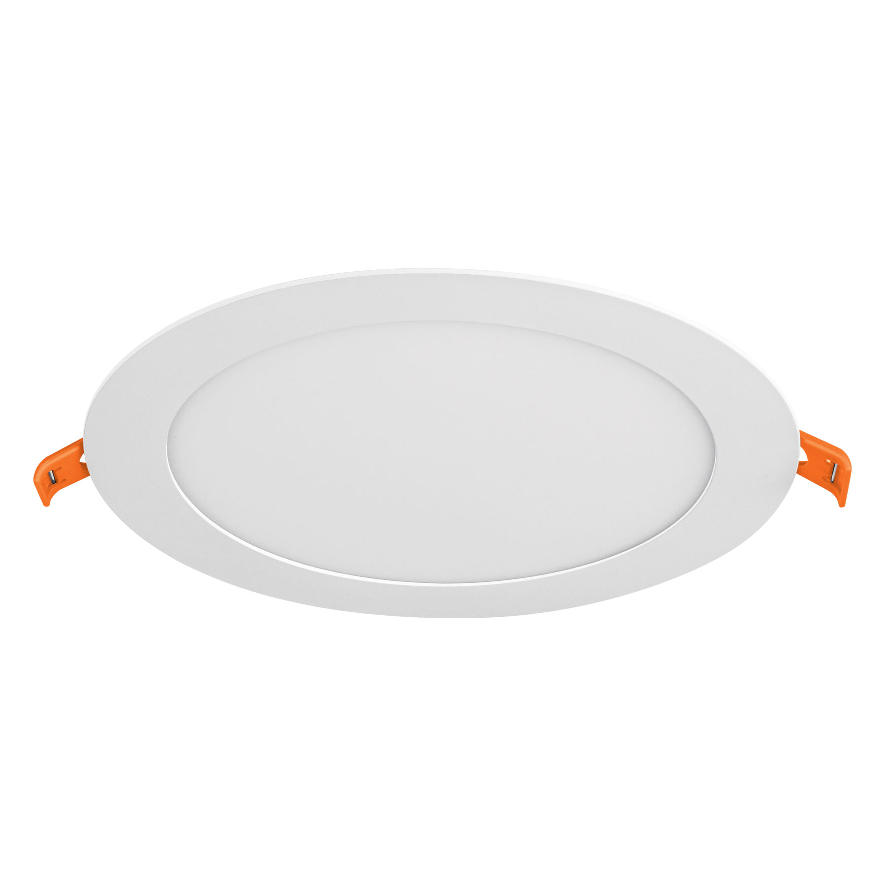 Luminario ultradelgado redondo p/empotrar 12W, luz cálida