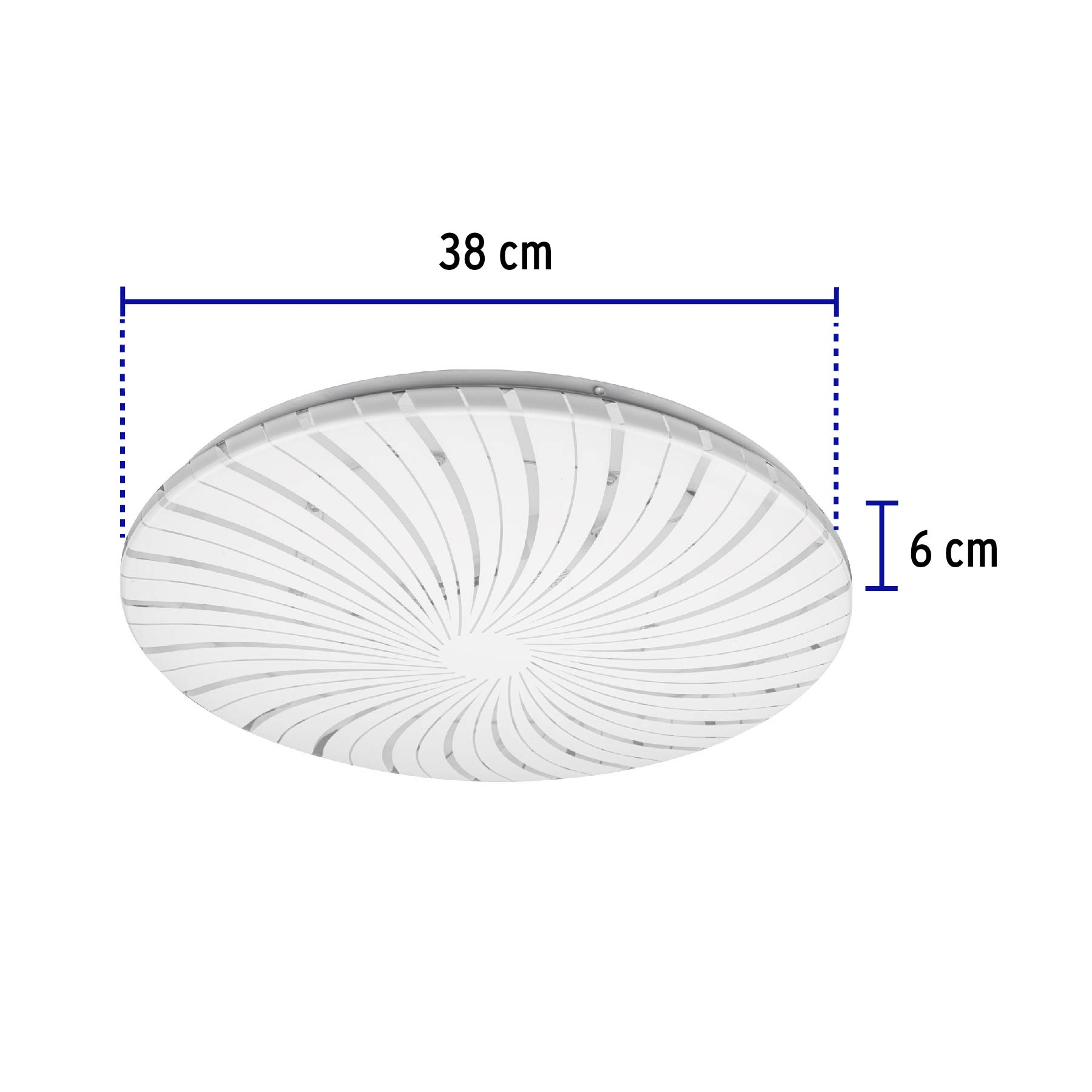 Luminario LED tipo plafón decorativo 22 W, luz cálida