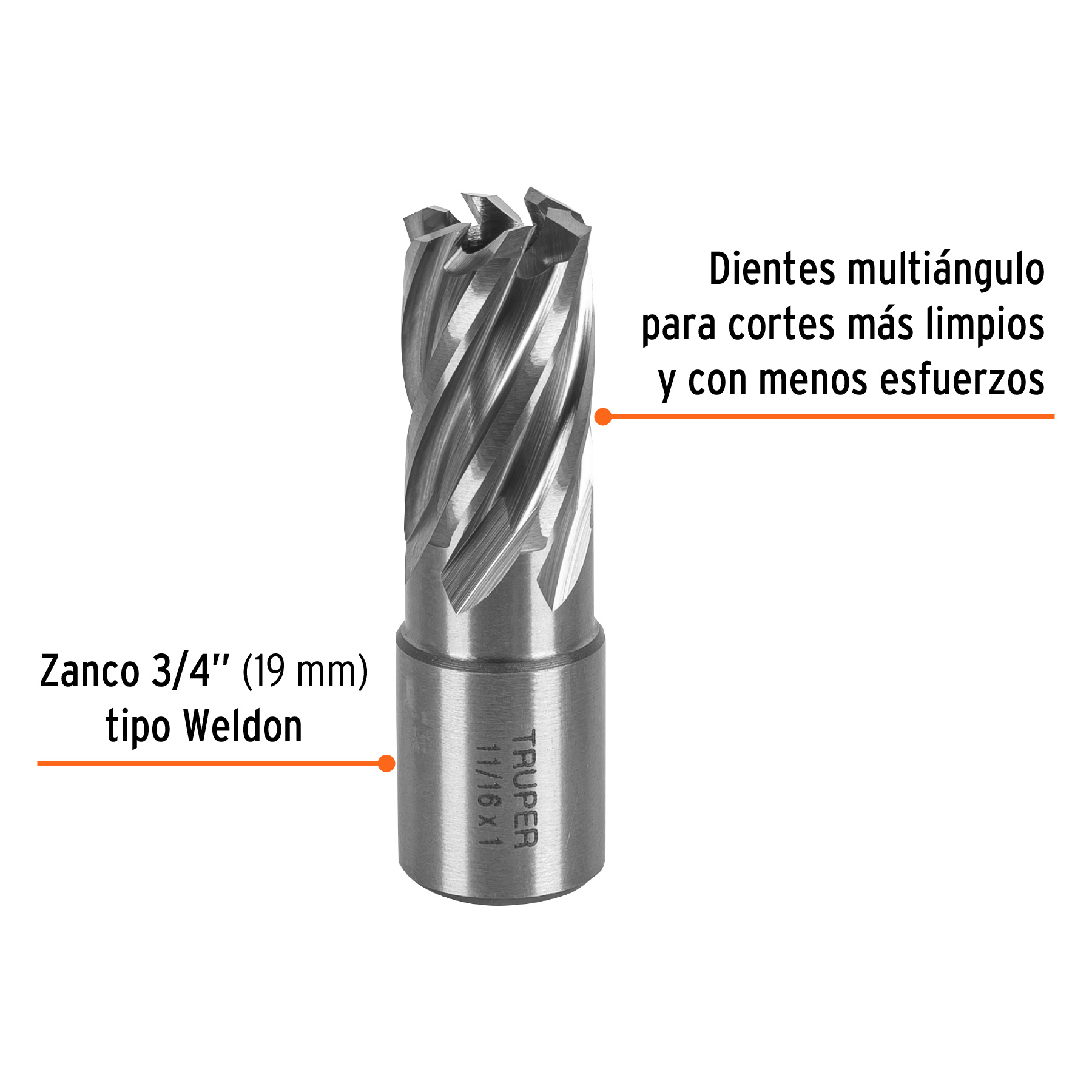 Cortador anular, 11/16' x 1'