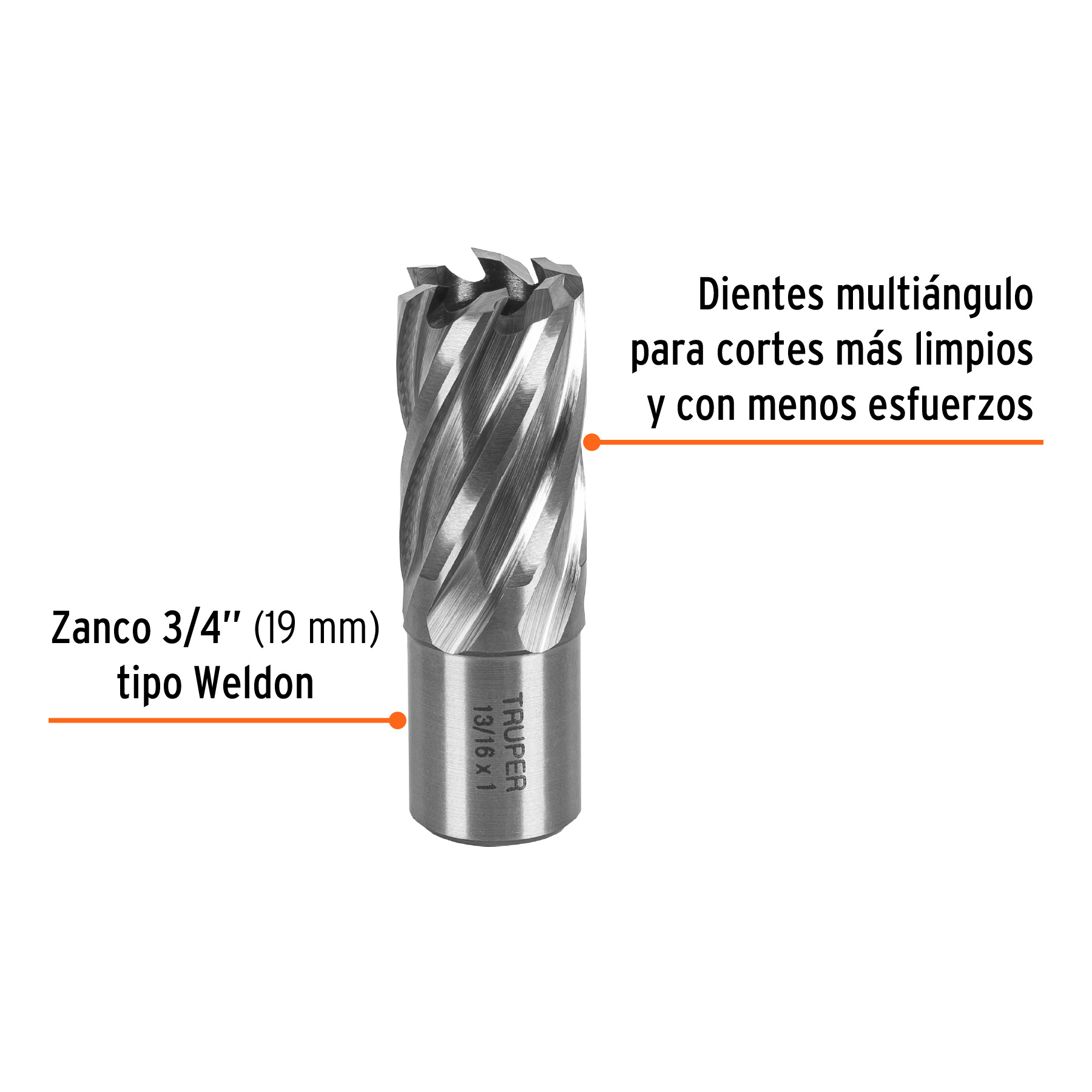 Cortador anular, 13/16' x 1'