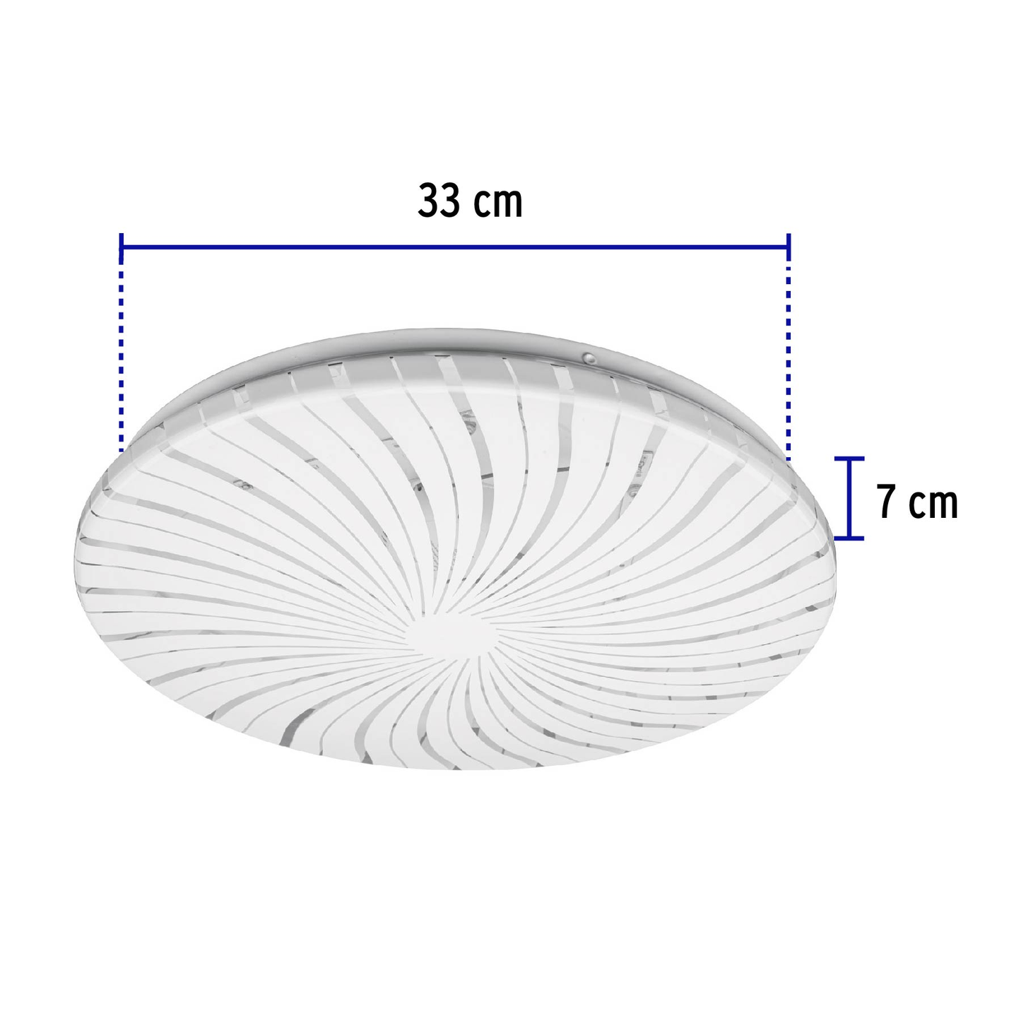 Luminario LED tipo plafón decorativo 18 W, luz cálida