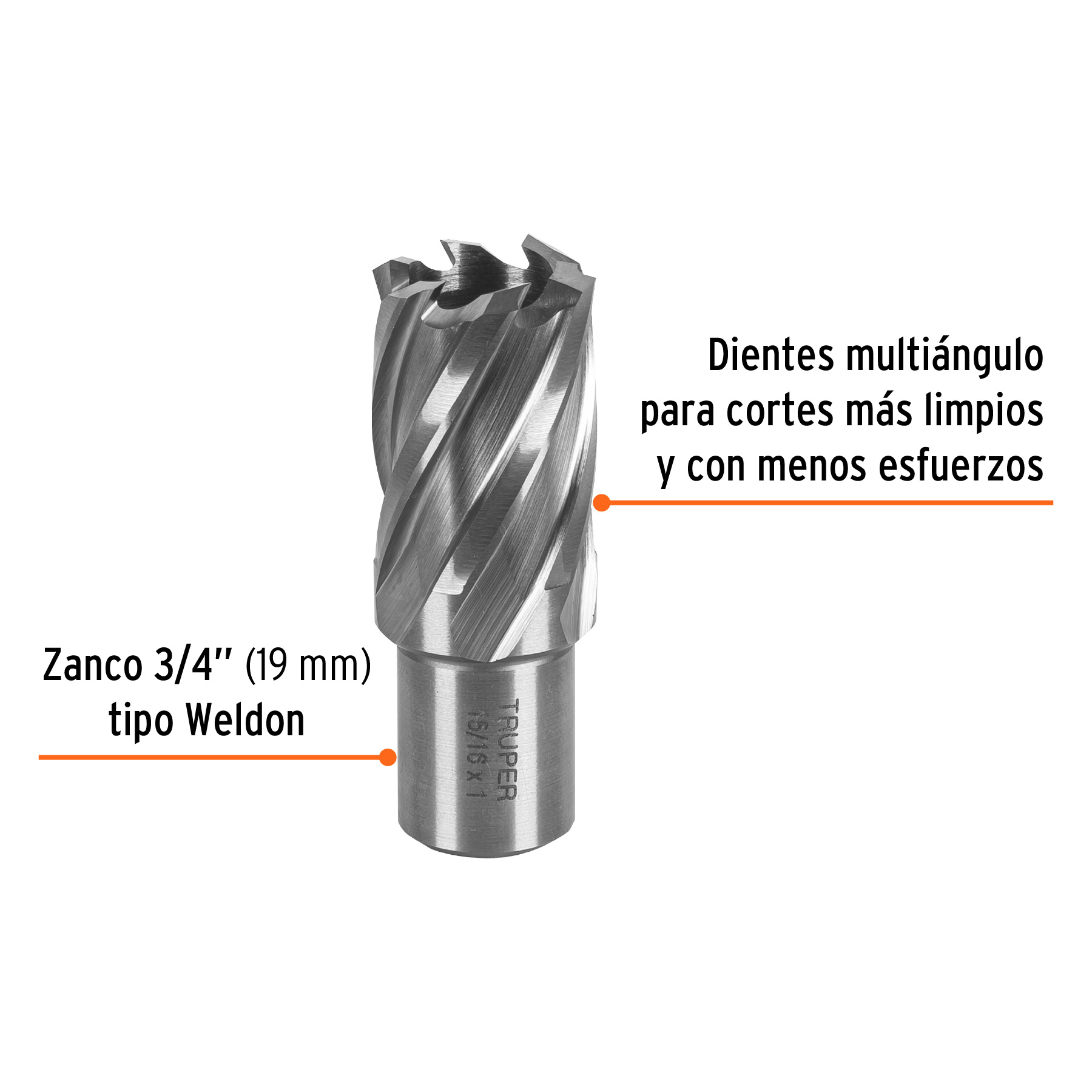 Cortador anular, 15/16' x 1'