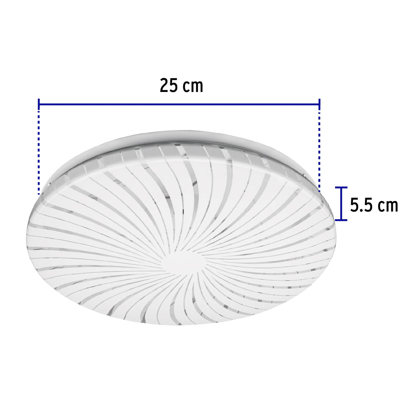 Luminario LED tipo plafón decorativo 15 W, luz cálida