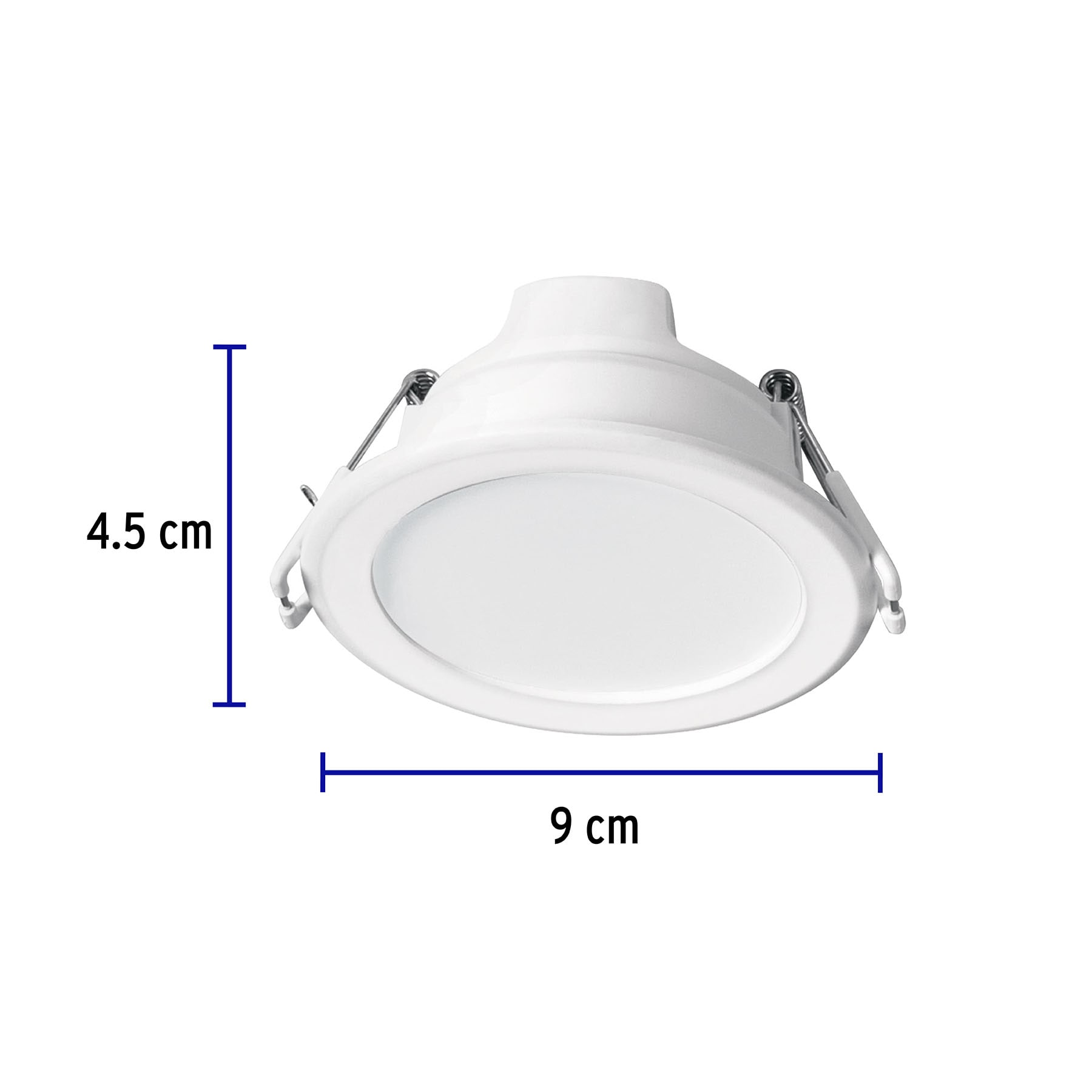 Luminario LED empotrado redondo, 5W, 6500K, Basic