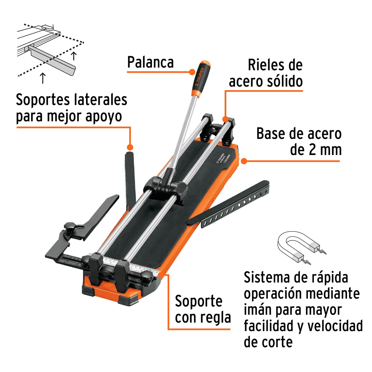 Cortador de Azulejo Truper Expert, 60 cm (23') en mochila