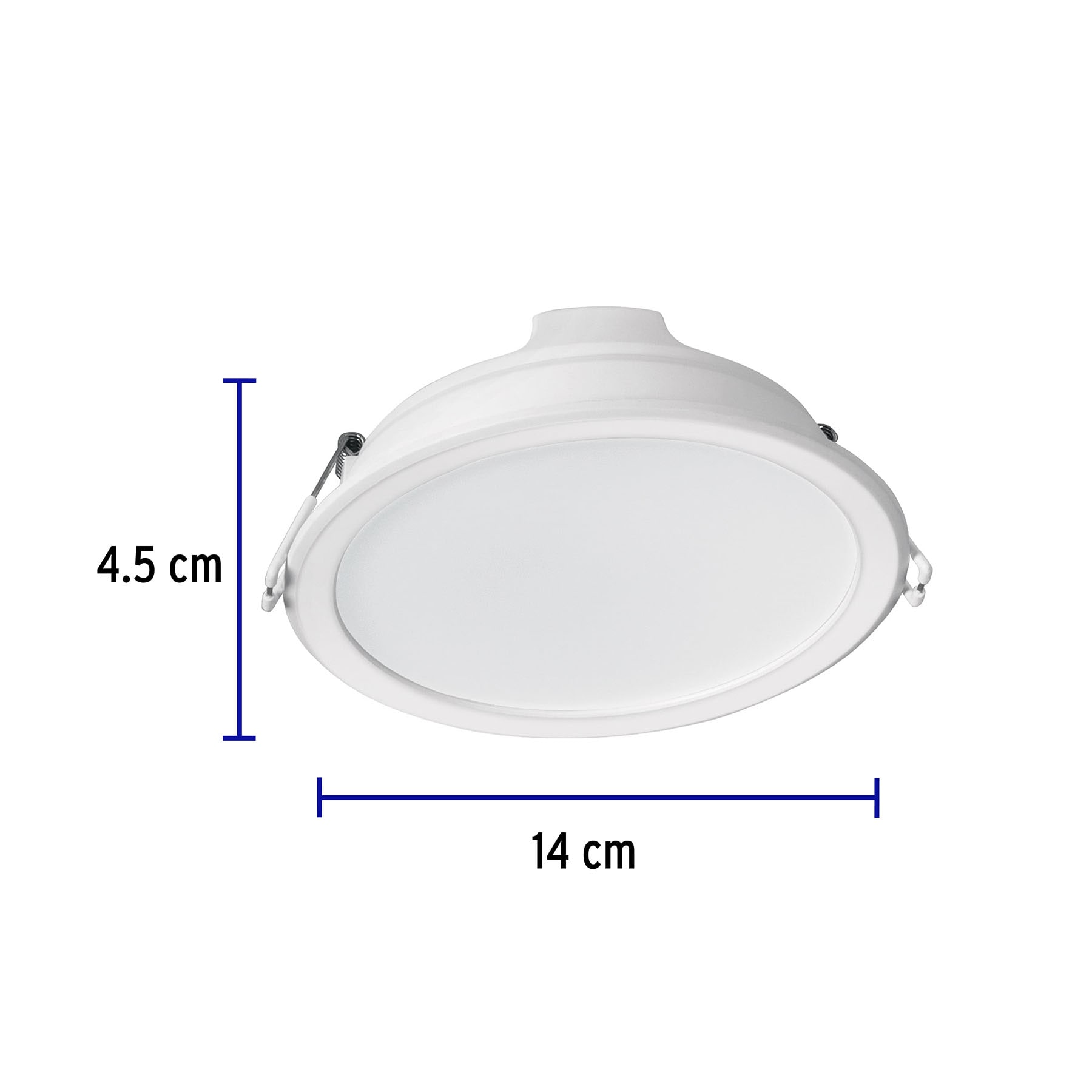 Luminario LED empotrado redondo, 12W, 6500K, Basic
