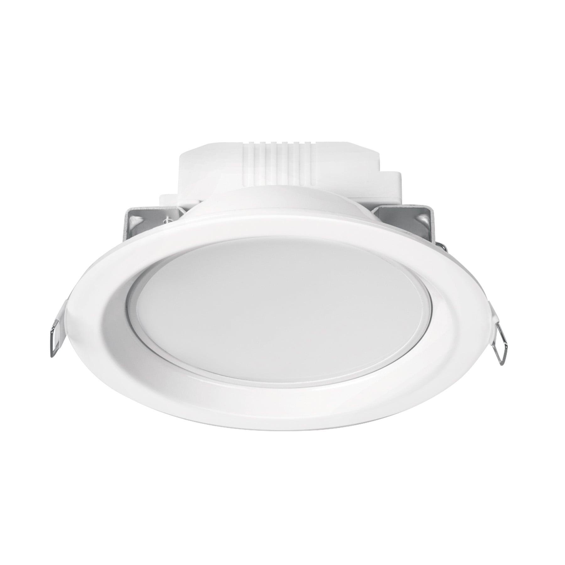 Luminario LED empotrado redondo 6 W, luz cálida