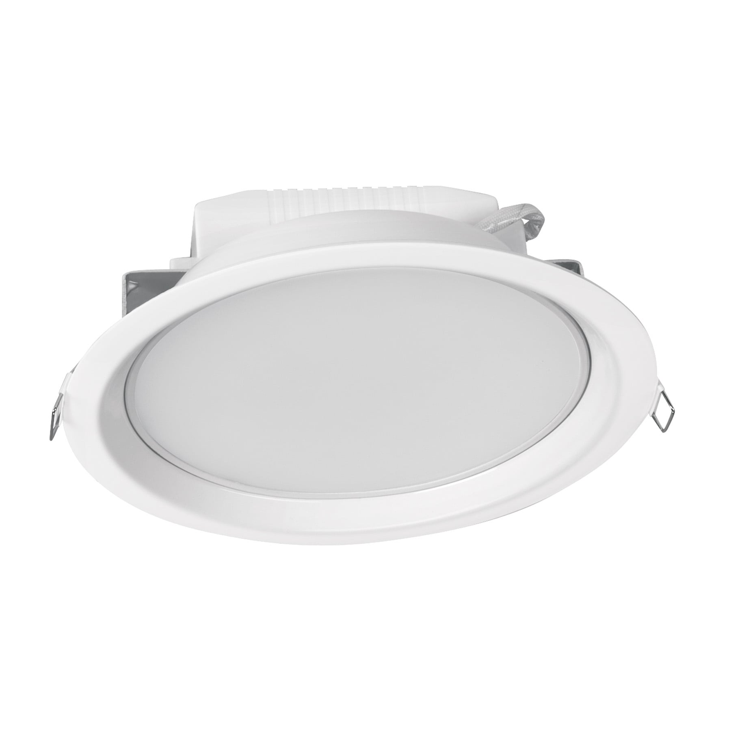 Luminario LED empotrado redondo 12 W, luz cálida