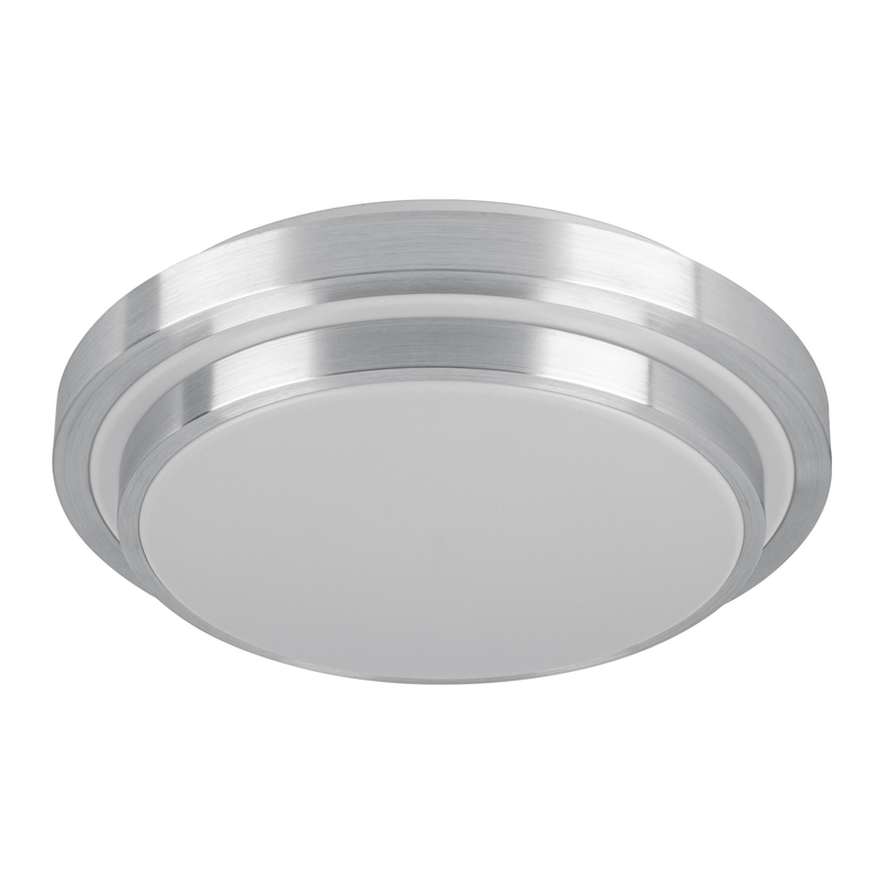 Luminario LED 24 W plafón decorativo metálico luz día, Basic