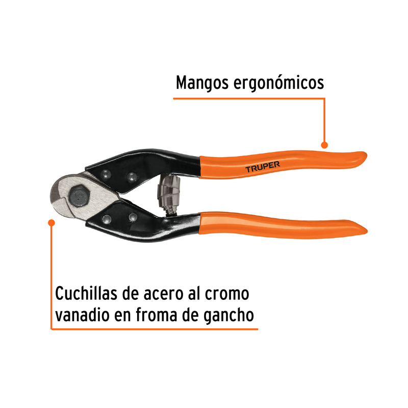 Cortador de cable y alambre, 8'