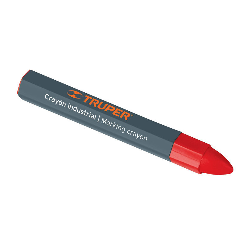 Crayón industrial rojo, 12 cm