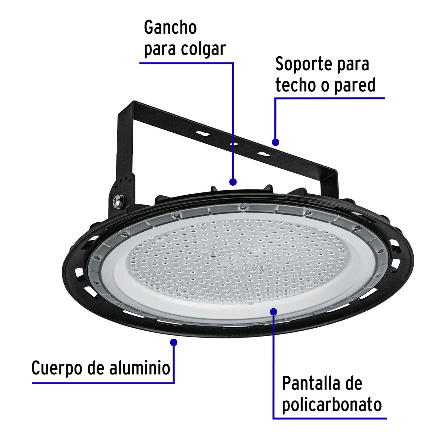 Luminario de LED 200 W High Bay, Volteck