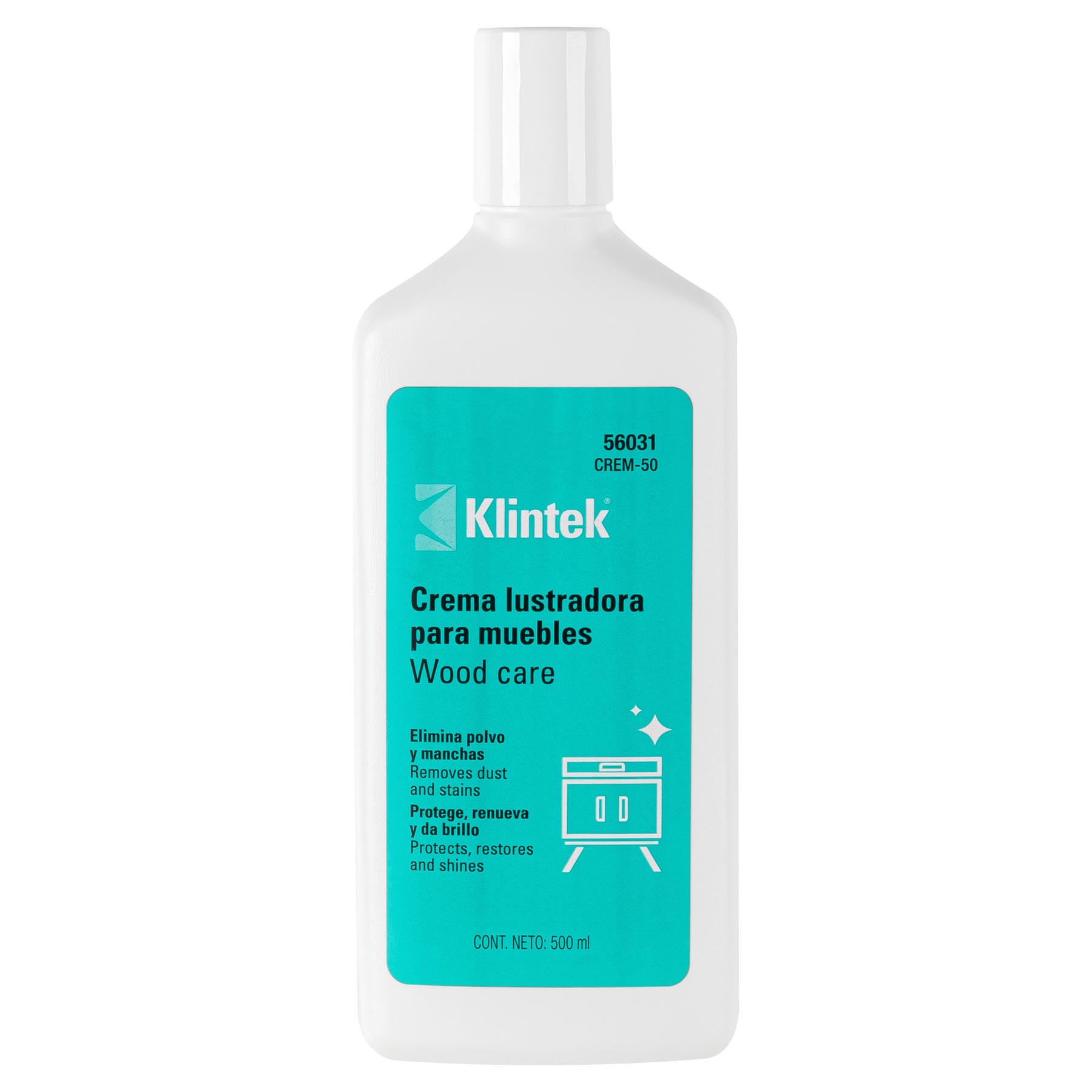 Crema lustradora para muebles, 500 ml