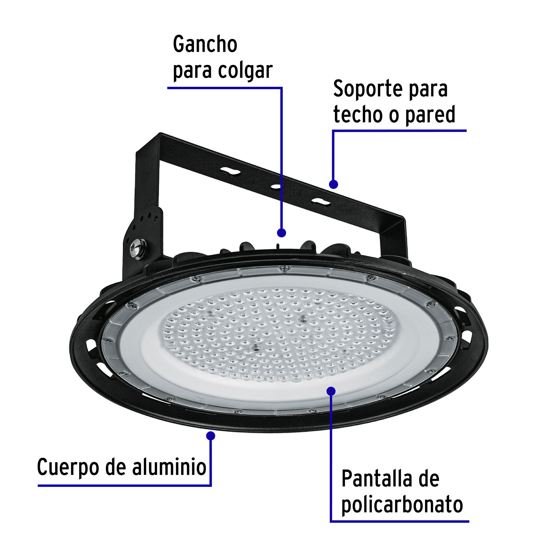 Luminario de LED 150 W High Bay, Volteck