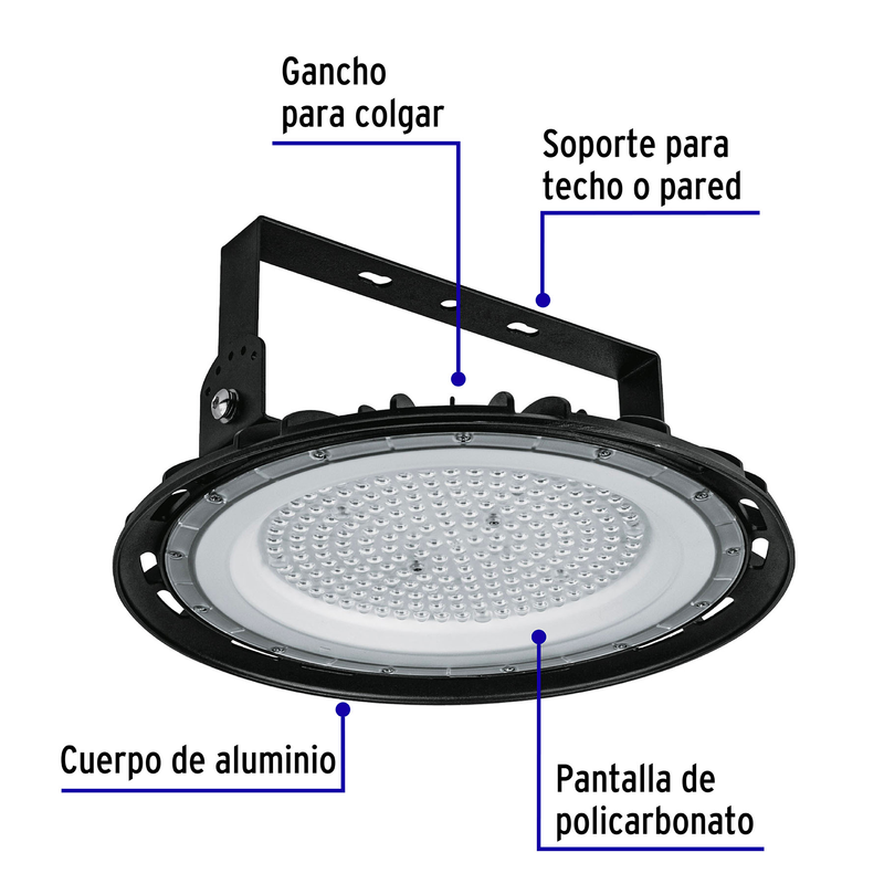 Luminario de LED 150 W High Bay, Volteck