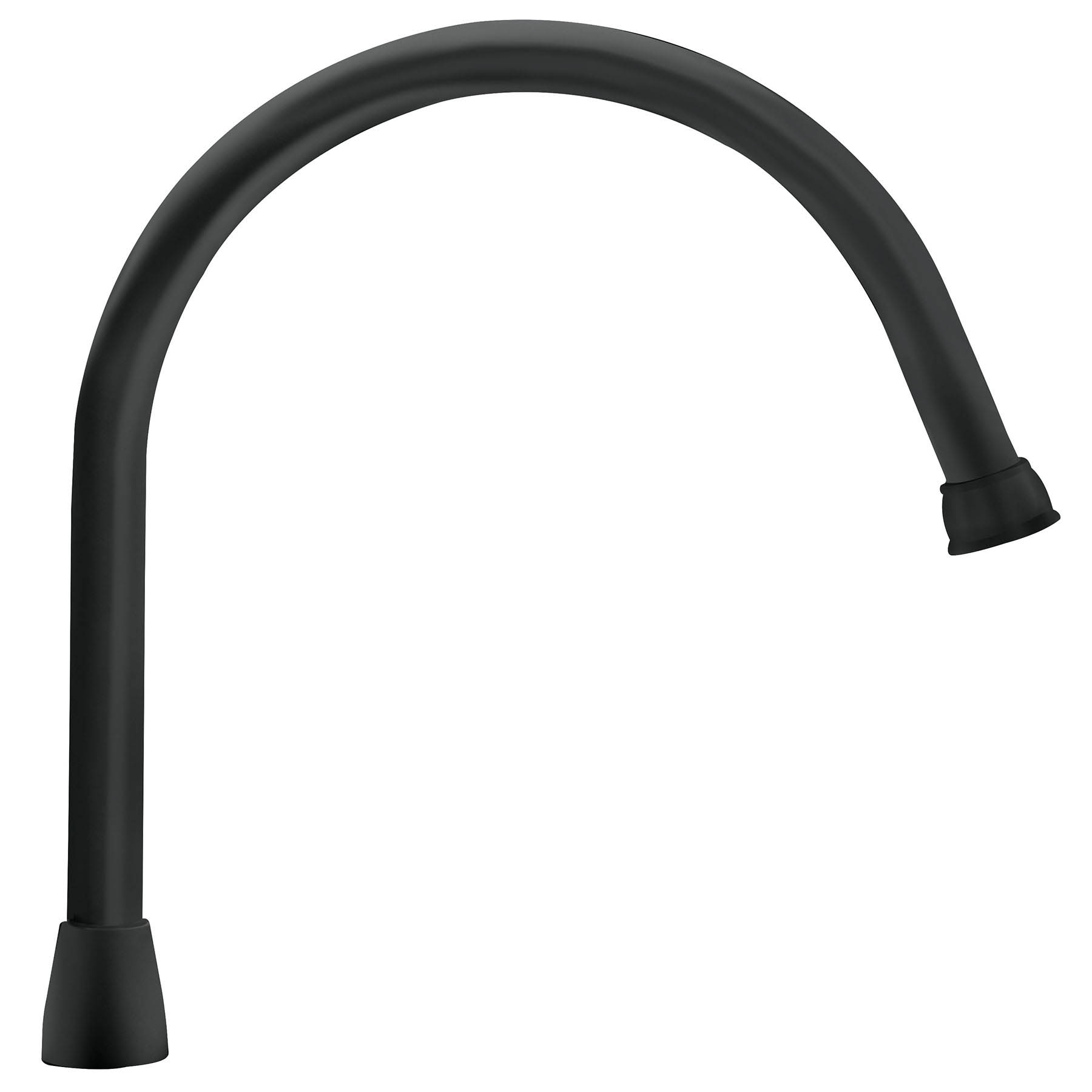 Cuello para mezcladora de fregadero, negro mate, Aqua