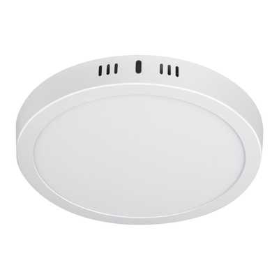Luminario blanco de LED 18 W redondo tipo plafón luz cálida