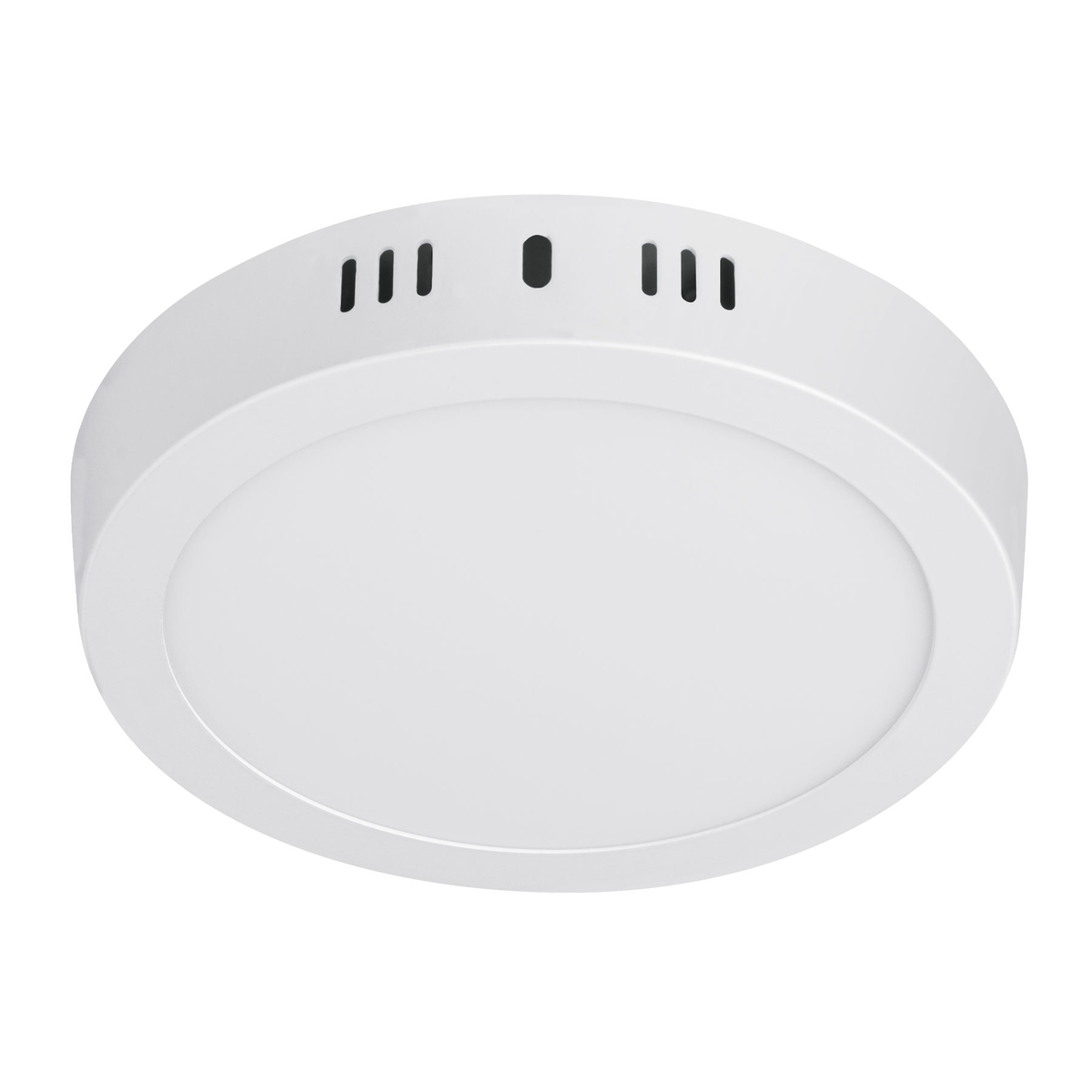 Luminario blanco de LED 12 W redondo tipo plafón luz cálida