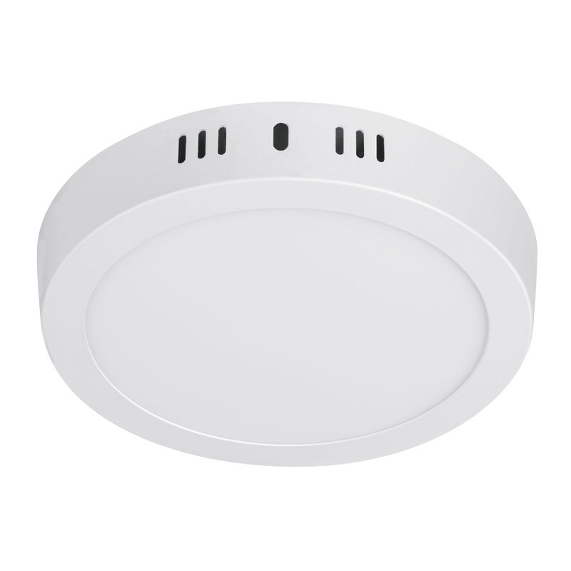 Luminario blanco de LED 12 W redondo tipo plafón luz cálida