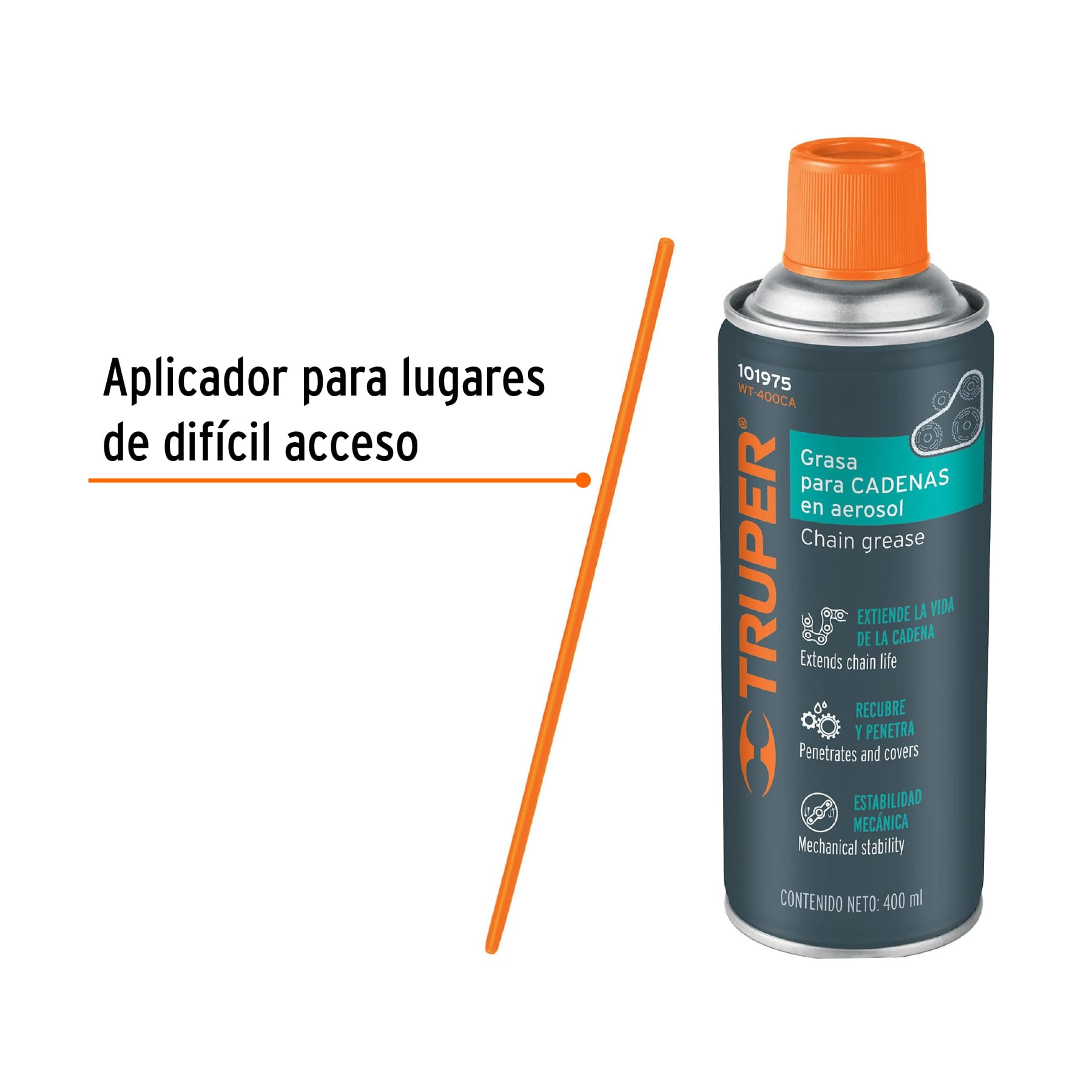 Lubricante de cadenas en aerosol 400 ml