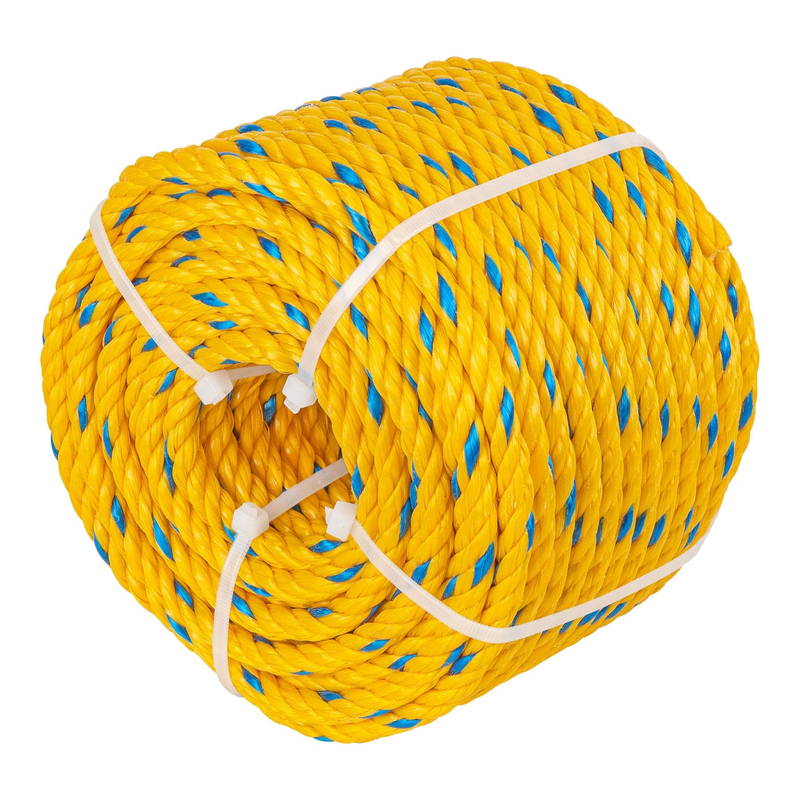 Cuerda torcida de polipropileno, amarilla, 8mm, 32m SUSTITUTO 40185