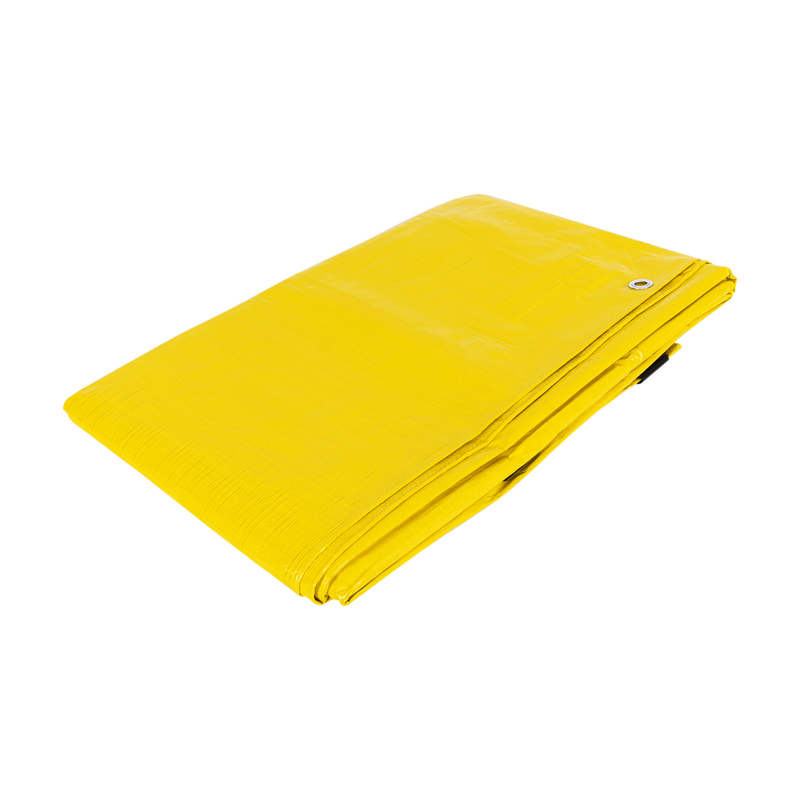Lona de polietileno 3 x 6 m, amarilla, 110 g/m2, PRETUL