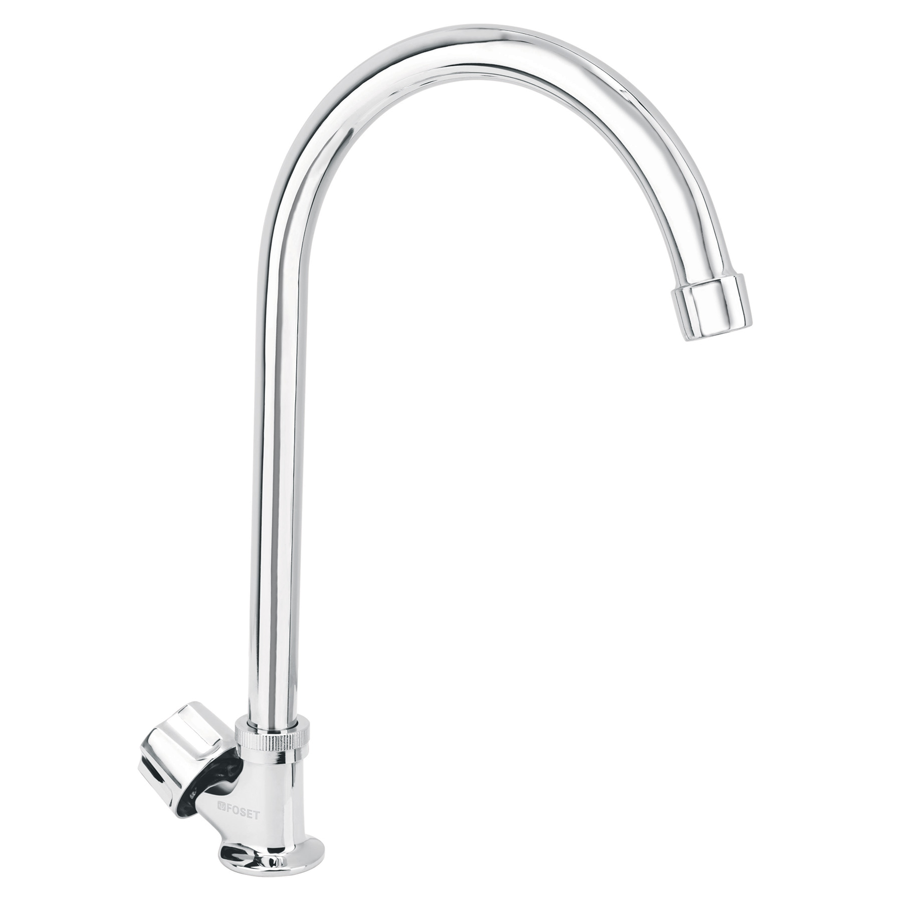 Llave individual para fregadero, cuello curvo, Basic