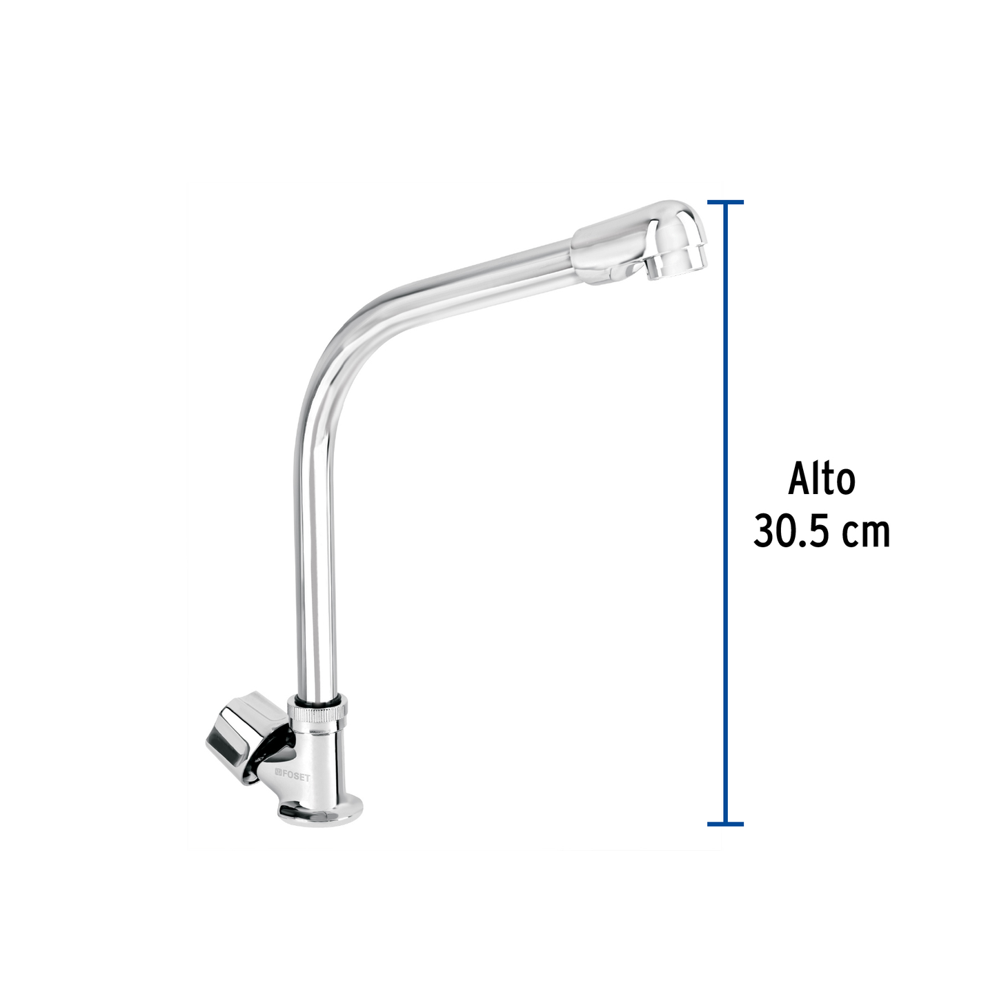 Llave individual para fregadero, cuello cobra, Basic