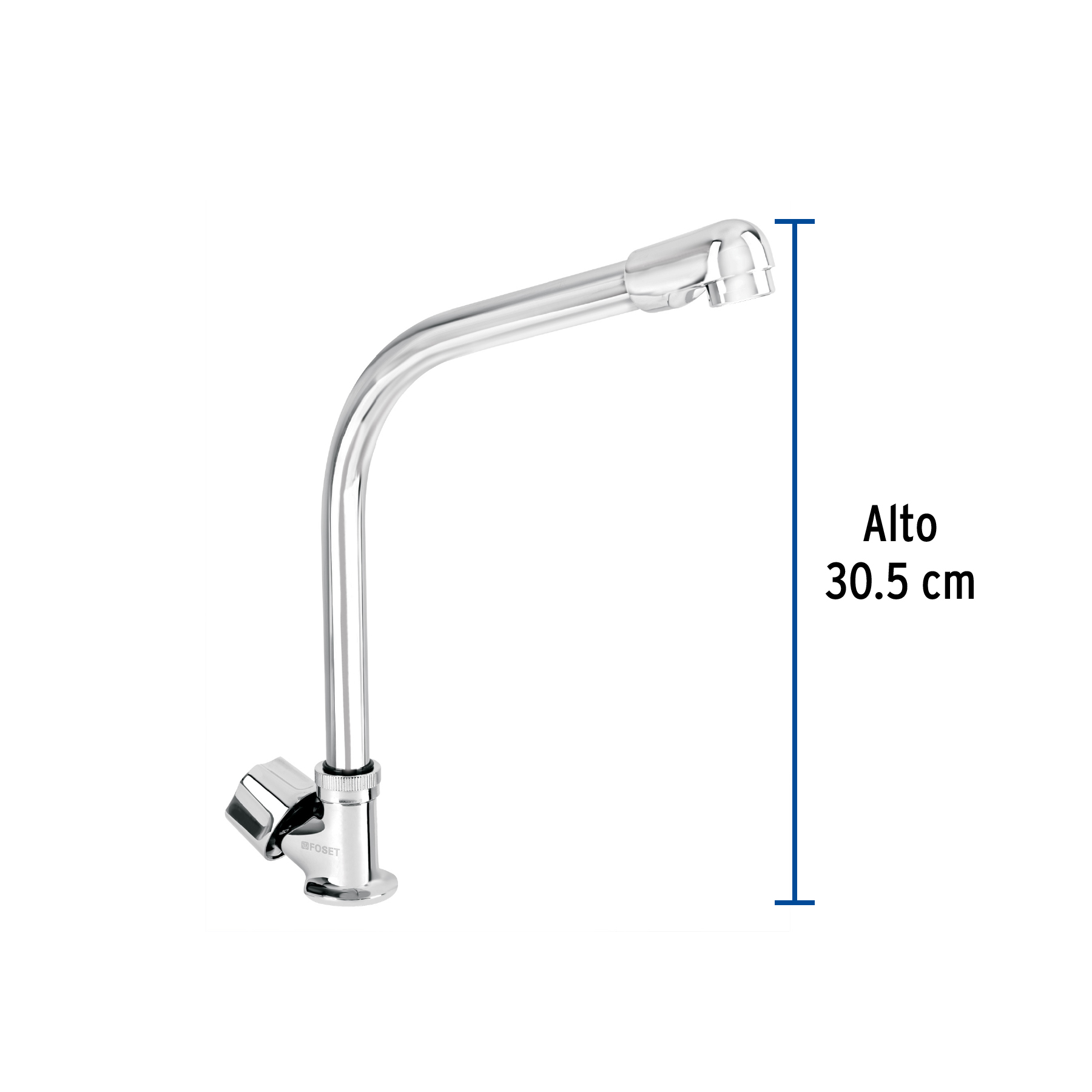 Llave individual para fregadero, cuello cobra, Basic