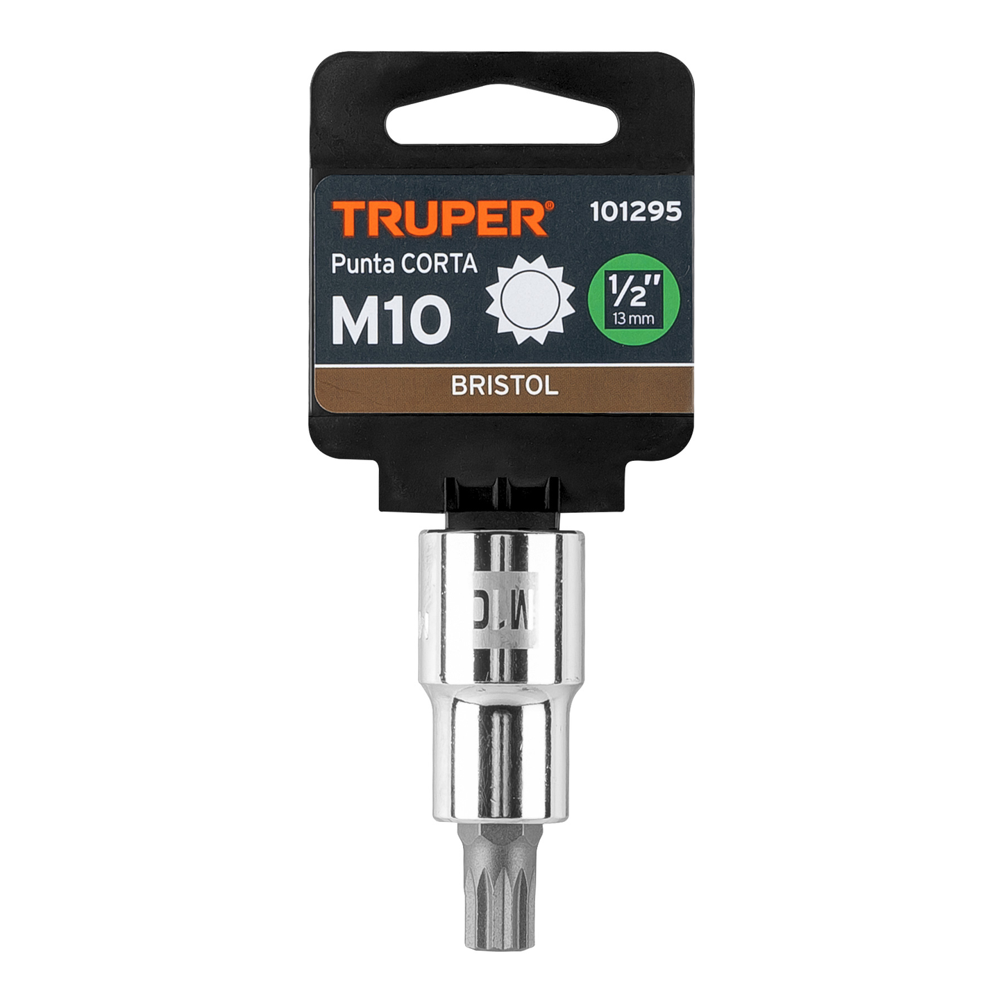 Dado punta corta bristol M10x55mm, cuadro 1/2'